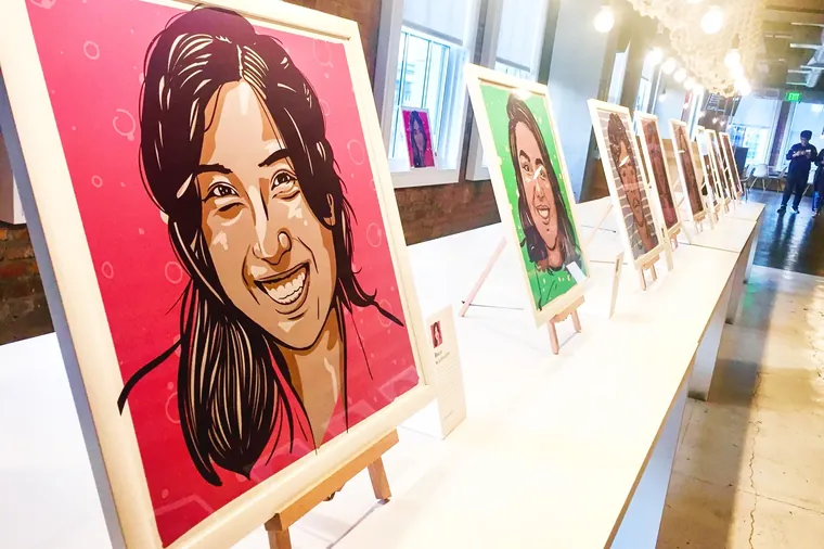 Portrait on an easel