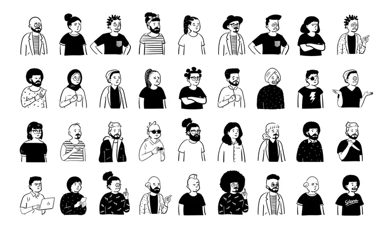 Thirty-something faces
