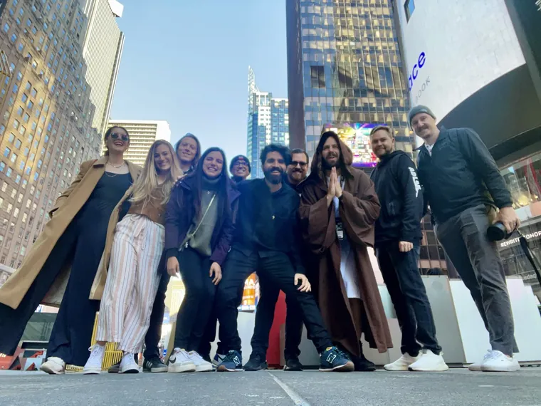 Times Square, whole crew