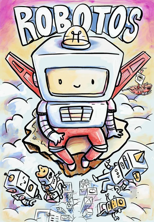 Flying above Robopolis