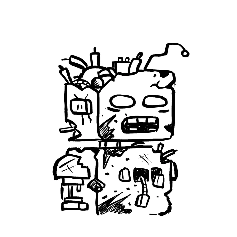 Zombieboto, fully decayed