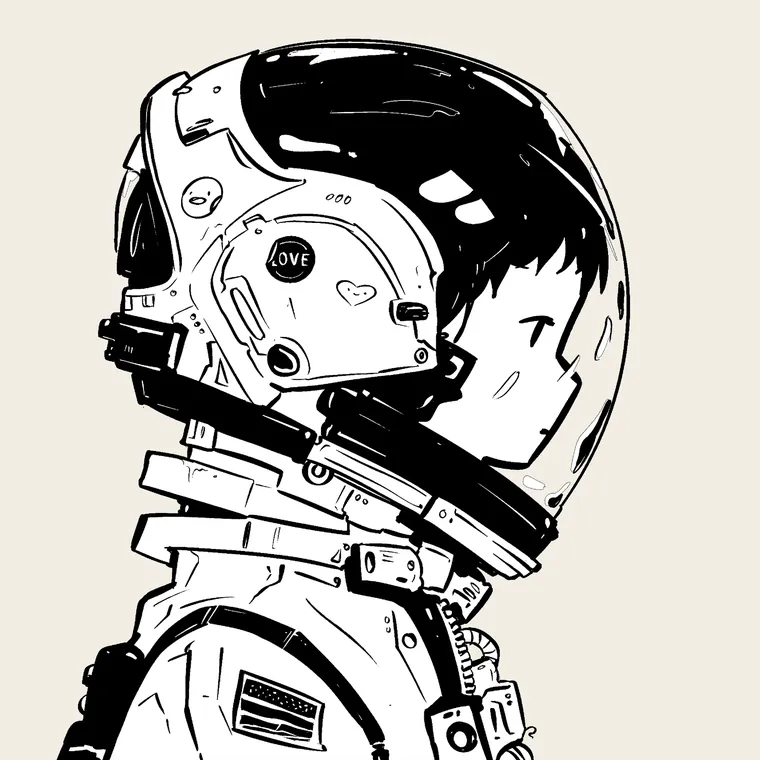 Love sticker on the visor
