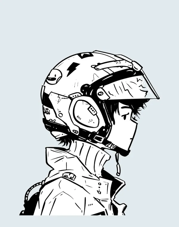 Helmet full of stickers