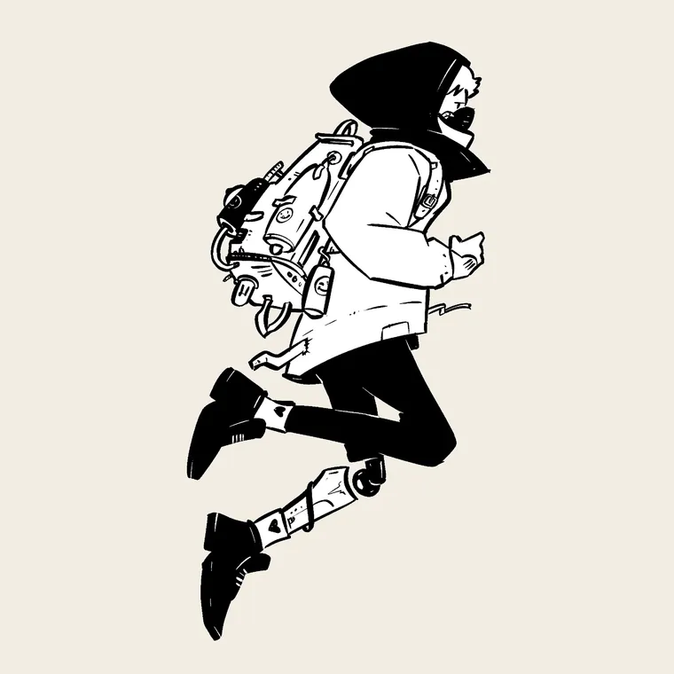 Hooded and airborne